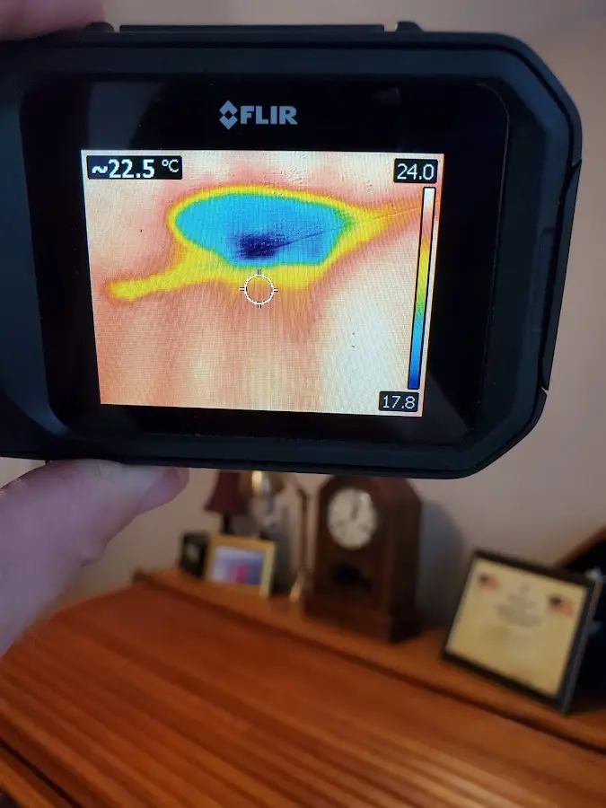 Thermal imaging inspection for water damage in Dumont